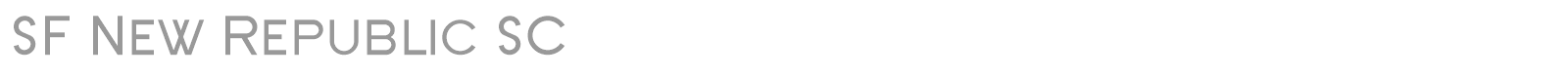 SF New Republic font preview